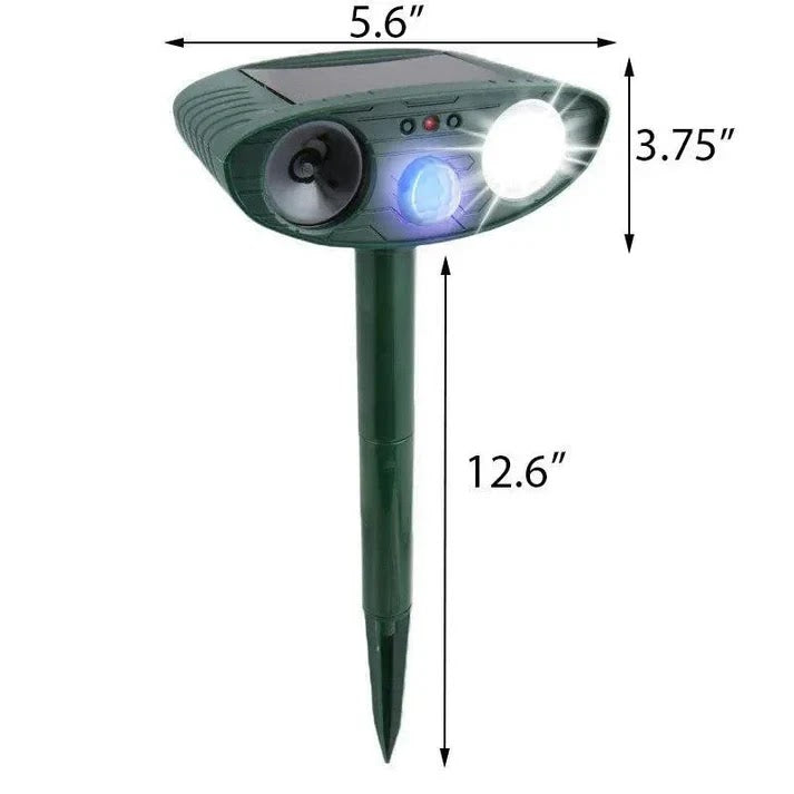 Ultrasonic Solar Deer Repeller – Motion Sensor Animal Deterrent for Garden & Yard