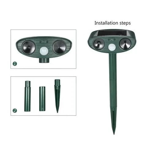 Ultrasonic Solar Deer Repeller – Motion Sensor Animal Deterrent for Garden & Yard