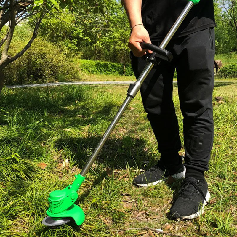 Cordless Grass Strimmer – Battery Powered Garden Trimmer with Steel Blades