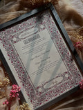 A4/A3 Luxury Nikkah Certificate, Islamic Wedding Contract/Marriage Certificate