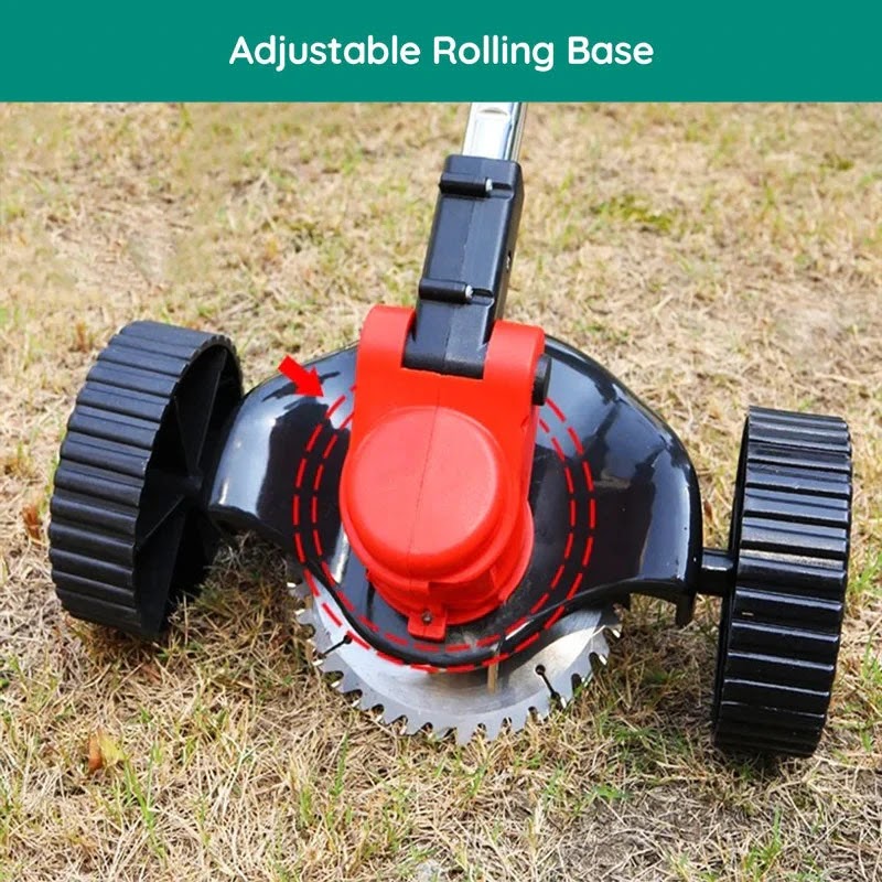 Cordless Grass Strimmer – Battery Powered Garden Trimmer with Steel Blades