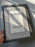 A4/A3 Luxury Nikkah Certificate, Islamic Wedding Contract/Marriage Certificate