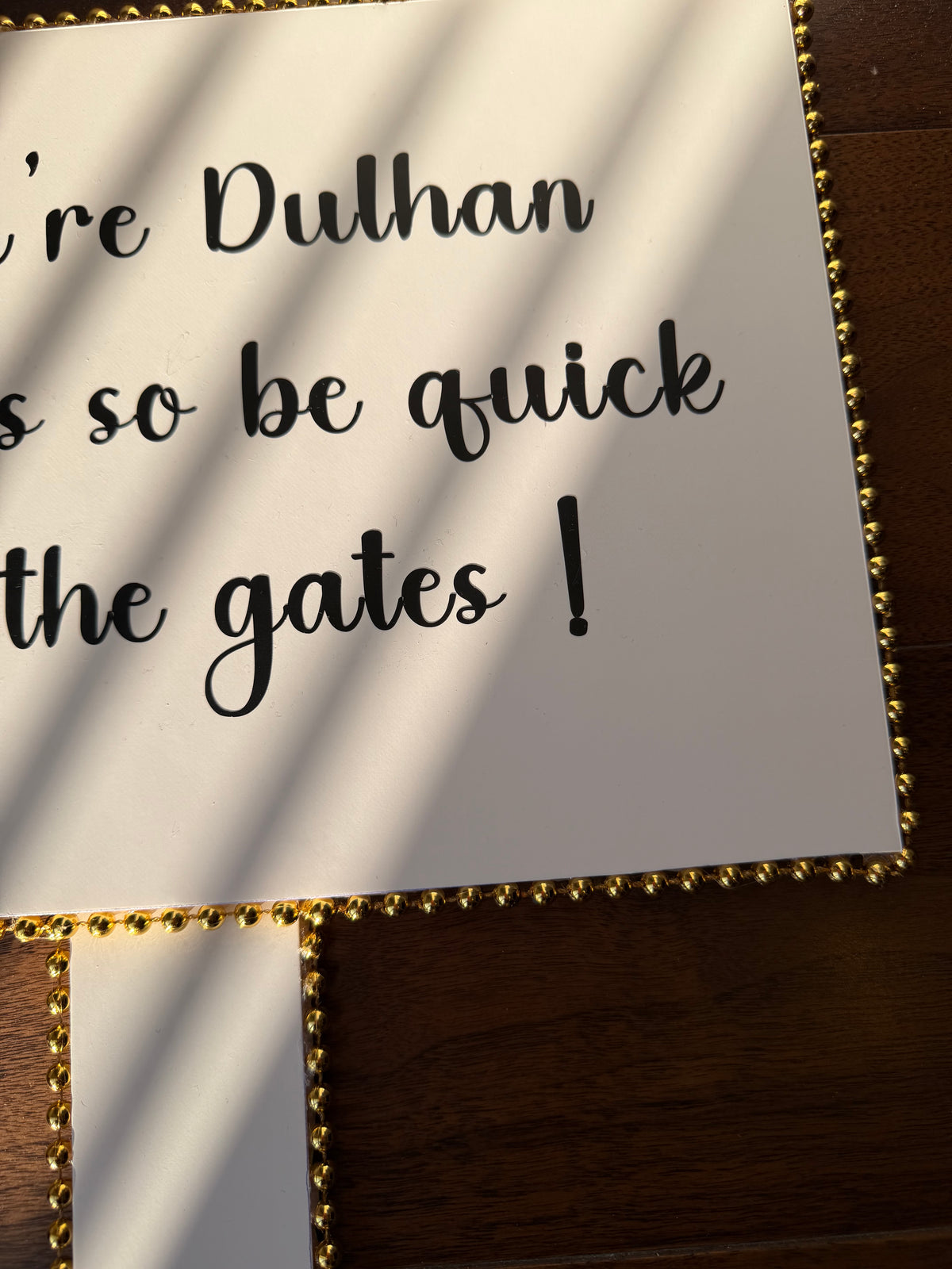 Personalised Wedding Welcome Signs- Foamboard Wedding Gates- Team Bride No Entry Sign